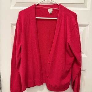Women's Pink Cardigan Sweater